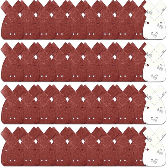 Zisupridco Sanding Discs 40 Pack, Assorted Grits 40/60/80/120 for Black Decker Mouse Detail Sander