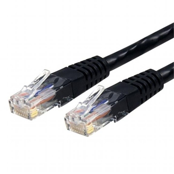 50 ft. Cat6 Black Molded RJ45 UTP Gigabit Patch Cable