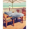 thumbnail image 2 of Fsddascl Blue Mist Forest Outdoor Tablecloth - 54x80 Inch Rectangle Dining Table Cover, Pine Larch Trees Natural Landscape Waterproof Outdoor Table Cloth with Umbrella Hole & Zipper for Picnic/Patio, 2 of 7