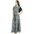 thumbnail image 4 of Bimba Women Black Classic Chic Style Maxi Dress Long Gown Elastic Waist, 4 of 5