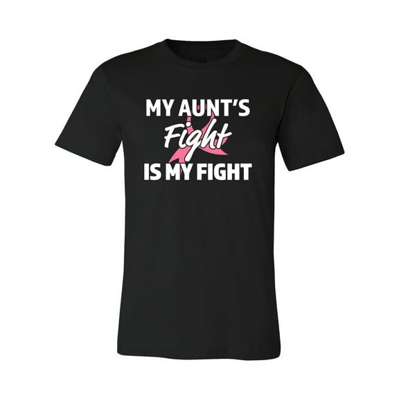 Wild Bobby My Aunt's Fight Is My Fight | Breast Cancer Pink Ribbon Fight Family Support Breast Cancer Awareness Unisex Premium T-Shirt