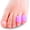 Purple, variant on Povihome Small Silicone Gel Toe Protectors, 5 Pairs (10 Pieces) Toe Sleeves for Pain Relief, Cushioning for Blisters, Corns, Calluses, Hammer Toe, Fit for Running, Hiking, High Heels