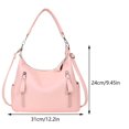 thumbnail image 2 of Bolso versátil hombro clásico bandolera Retro para mujer correa desmontable cuero PU citas diarias, 2 of 9