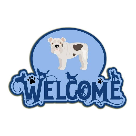English Bulldog #2 Welcome Door Hanger Decoration