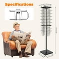 thumbnail image 2 of 36 Pockets-360° Rotating Magazine Rack, Floor Standing Pamphlet Literature Organizer, Comic Book Brochure Display Stand, for Retail Store, Office, Trade Show Exhibition, 2 of 8