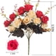 thumbnail image 5 of Bienvenido Rosas artificiales, 12 rosas pequeñas, flores de seda de plástico, adecuadas para decoración de plantas de hotel familiar, boda, mesa de oficina de Navidad, 5 of 7