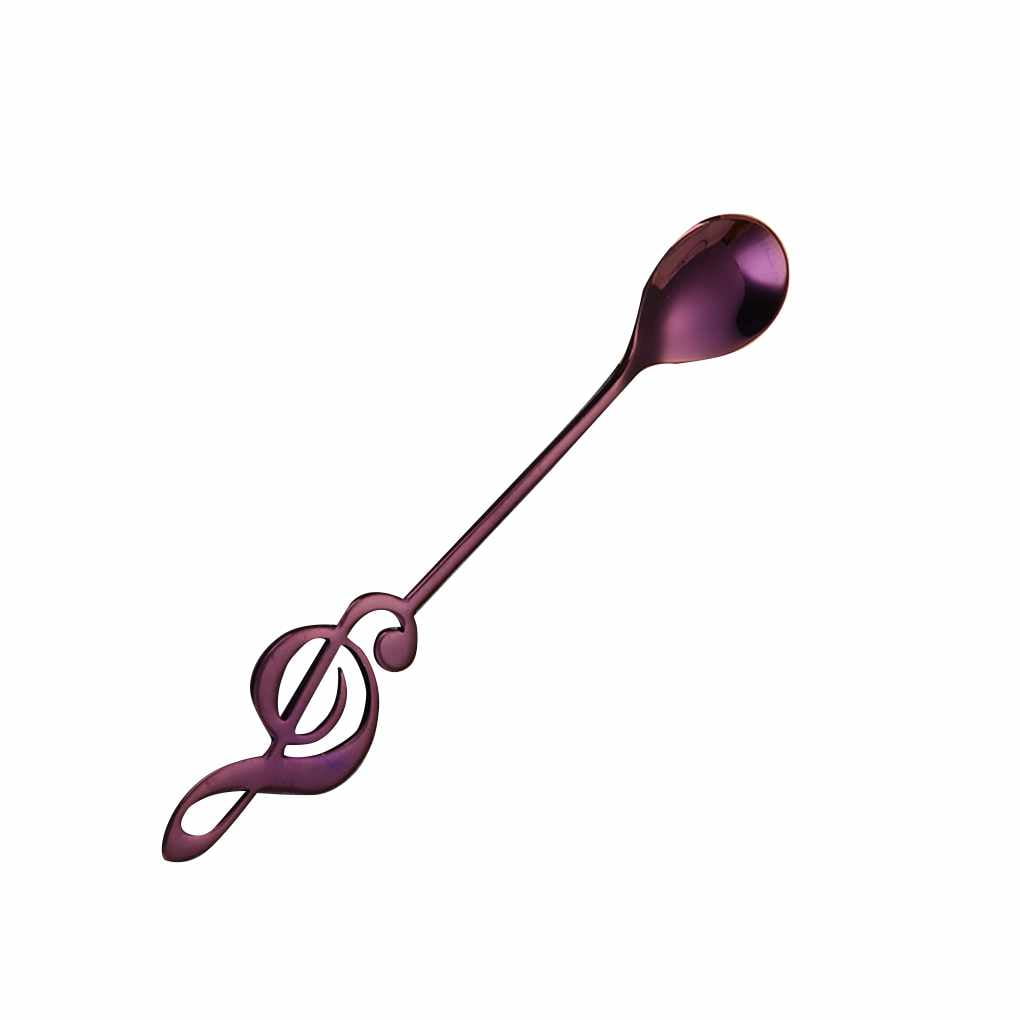 Stainless Steel Musical Note Coffee Stir Ice-cream Scoop Dessert Spoon Tableware Stainless Steel Musical Note Coffee Stir Ice-cream Scoop Dessert Spoon Tableware