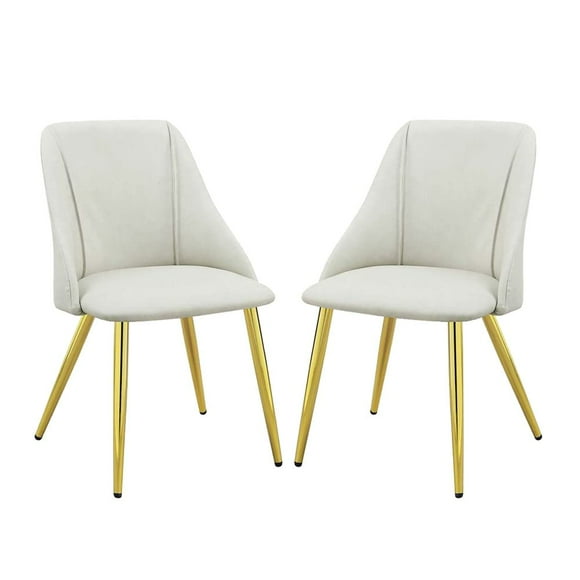 Silla auxiliar Simple Relax ACME, juego de 2 patas de metal blanco