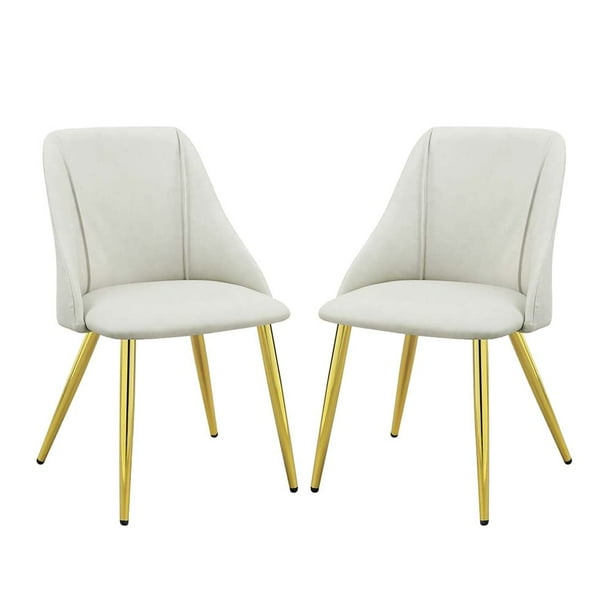Silla auxiliar Simple Relax ACME, juego de 2 patas de metal blanco