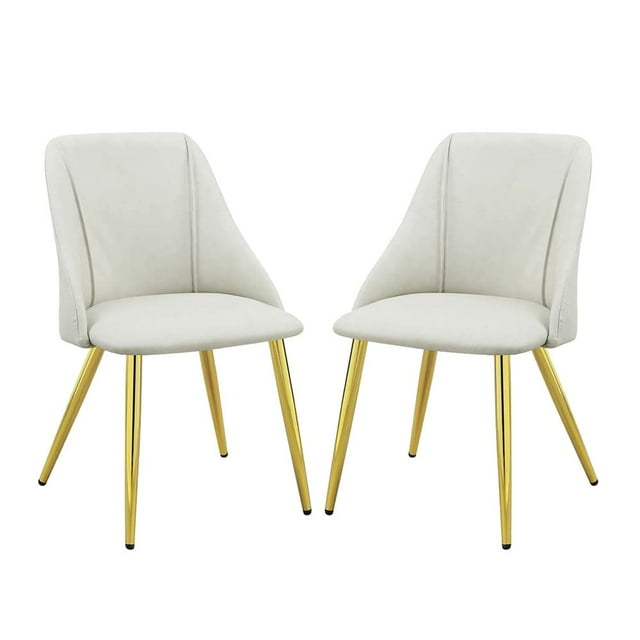 Silla auxiliar Simple Relax ACME, juego de 2 patas de metal blanco
