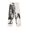 thumbnail image 3 of Lsque Cowboy Ride A Horse Print Men's Pajama Pants, Lounge Pant - Comfortable Home Wear,Elastic Waistband, Stylish Design-XX-Large, 3 of 9