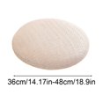 thumbnail image 2 of OCCOA Round Linen Bar Stool Cover Elastic Textured Slipcover, Swivel Rolling Stool Seat Cushion, Washable Chair Protector, B, 2 of 6
