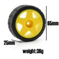 thumbnail image 2 of 4 piezas de rueda de goma hexagonal de 12 mm y 65 mm para coche RC XV-01 TT-01 TT-02 LC Racing PTG-2 WR8 1/10, 1, 2 of 5