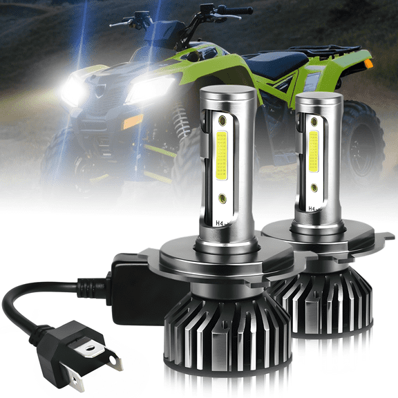 9003 LED Headlights Bulb fits 2016-2019 Arctic Cat Bearcat 7000 XT High Low Beam Set 6000K White Easy Installation