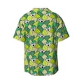 thumbnail image 2 of Fotbe Cartoon Koala Bear and Leaf print Short Sleeve Button Down Shirts for Men Casual Summer Beach Wrinkle Free Shirt-Large, 2 of 7