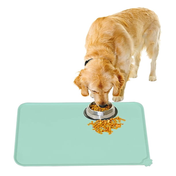 Alfombrillas de cuenco para perros y gatos, alfombrillas de silicona antideslizantes impermeables para cuencos de alimentación, cuencos de agua, esteras de alimentación, Ormromra 220350-2