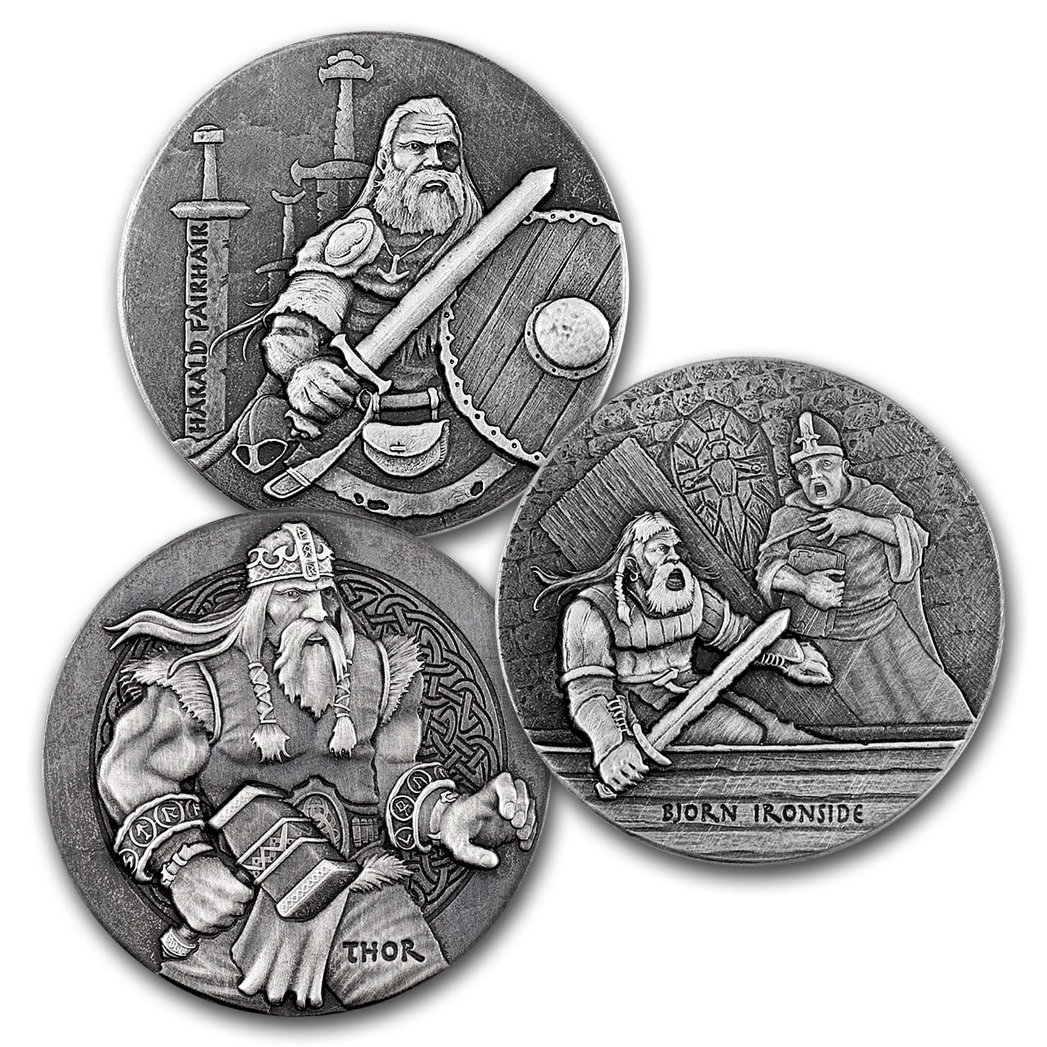 2016 Vikings, Bjorn Ironside 2 oz Silver Coin