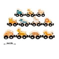 thumbnail image 3 of Clearance Toddler Toys Wooden Animal Train Set for Toddlers 12-Piece Educational Toy with Safari Animals, Magnetic Connections, Safe & Durable, 3 of 5