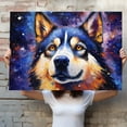 thumbnail image 4 of Akita Dog Canvas Prints of Starry Night Paintings Wall Decor - Canvas Wall Art for Living Room Home decorations - Pet Bathroom Decor, 4 of 4