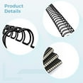 thumbnail image 3 of 100 Pcs Double Loop Binding Wire 3/8 Inch 9.5mm Black 34 Rings, Nylon Coated Binding Spines for Document Binding, Compatible with 3:1 Pitch Binding Machines, 3 of 5