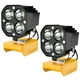 thumbnail image 1 of Lámpara de trabajo LED Azocek de 40 W, 6000 lúmenes, compatible con Dewalt, 20 V, 1 of 7