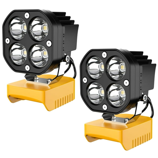Lámpara de trabajo LED Azocek de 40 W, 6000 lúmenes, compatible con Dewalt, 20 V