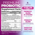 thumbnail image 3 of Probiotics - 50 Billion CFU per Capsule - 10 Strains & Prebiotics - Probiotics for Women & Men - Supports Digestive Gut Health, Bloating & Occasional Constipation - USA Bottled - 180 Capsules, 3 of 10