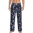 thumbnail image 2 of Kdxio Love Butterflies Print Men's Sleep Pajama Pant Lounge Pants with Pockets, 2 of 8