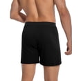 thumbnail image 3 of Calzoncillos tipo bóxer INNERSY para hombre, algodón, con cierre de botón, color negro L, paquete de 4, 3 of 5