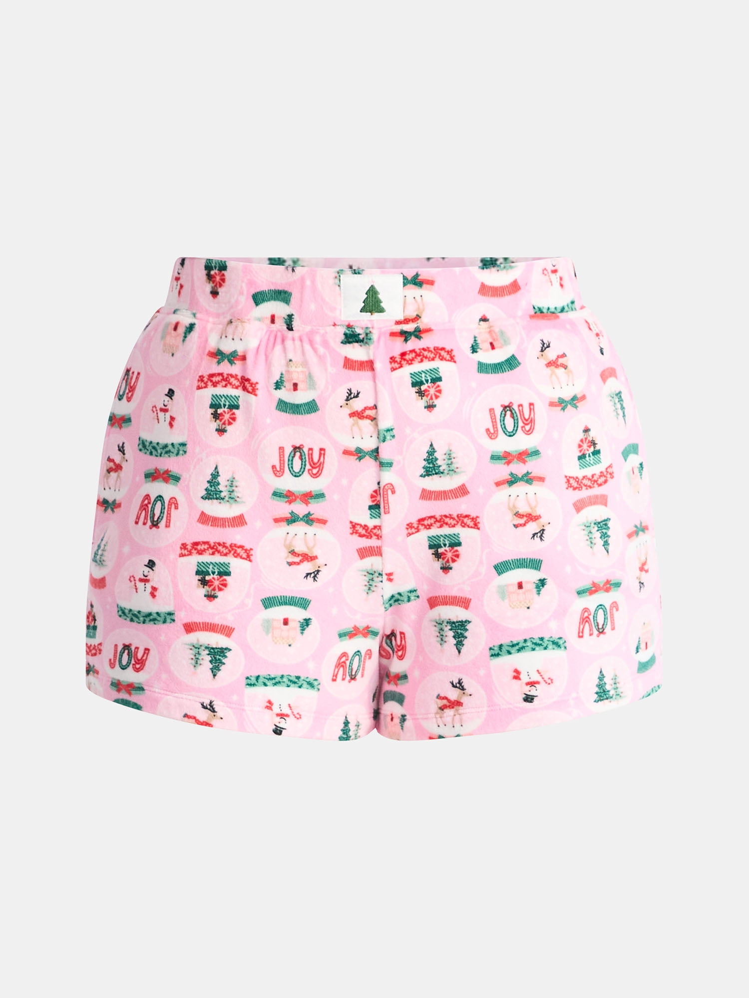 Holiday Time Women's and Women's Plus Christmas Sleep Shorts, 2-Pack, Sizes XS-3X