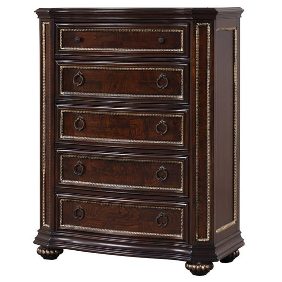 Glory Furniture Paris Chest in Classic Cherry Color