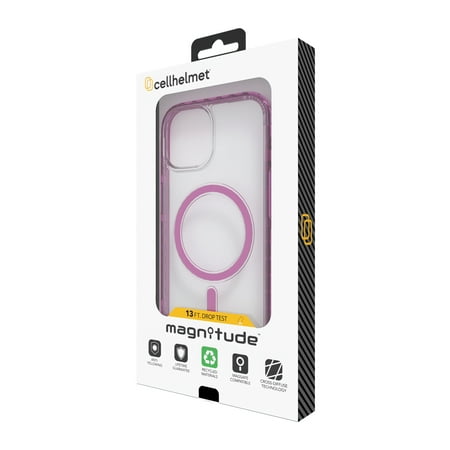 Cellhelmet - Magnitude Series Case with MagSafe for Apple iPhone 15 Plus - Vivid Magenta