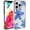 Blue Lily Flowers, variant on Cute Cat Phone Case for iPhone 11 Black Cat Case Cover Clear Phone Case w/Four Corner Reinforced Shockproof Girly Women Phone Cover Transparent Preppy Phone Case with Design