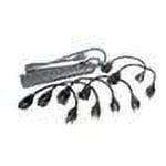 UPC: 0757120355496 | C2G 6-Outlet Surge Suppressor with (6) 1ft Outlet Saver Power Extension Cords – surge protector