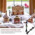 thumbnail image 3 of USHOBE 4 Pcs Christmas Lamp Post Models Black Plastic for Tabletops DIY Manual Ability Exercise, 3 of 8