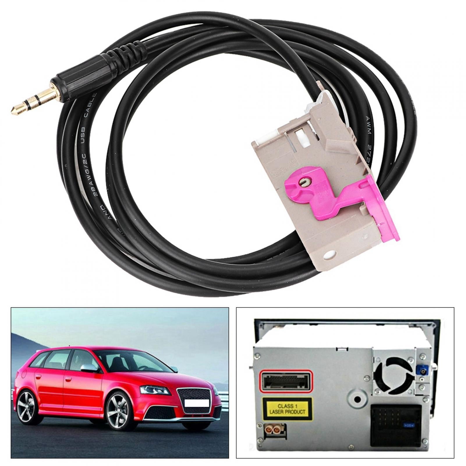 LHCER Aux Cable, Car Audio Wire Cable Wire Cable Car Audio Abrasion Resistance For Car