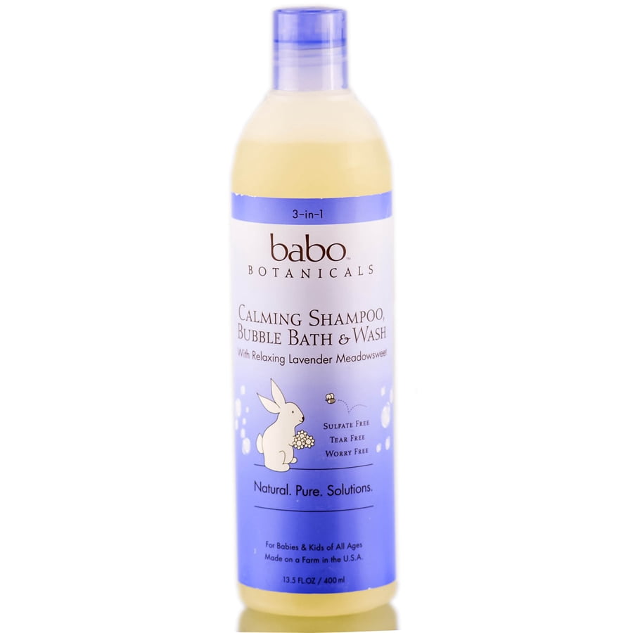 babo botanicals calming shampoo bubble bath