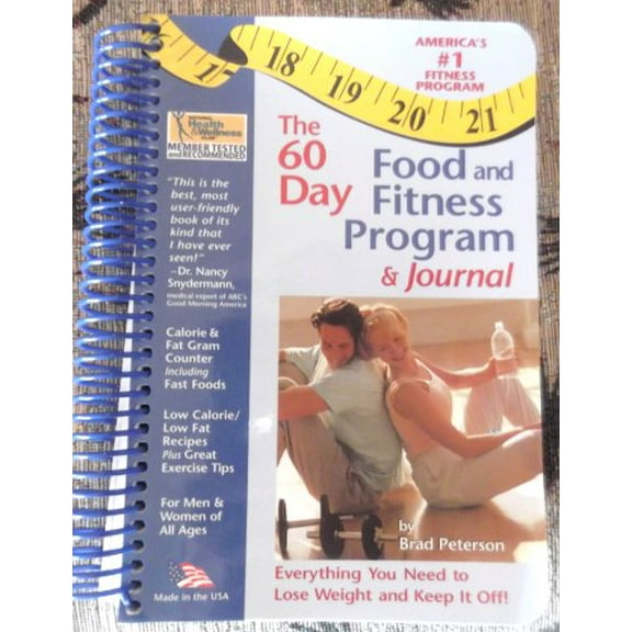 Pre-Owned The 60-day Food And Fitness Journal, 9780972884600, 0972884602, Paperback,