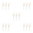 thumbnail image 2 of ZheElen 3pcs/set Wide Artificial Plant Versatile Décor Choice For Any Setting champagne 5Set, 2 of 6