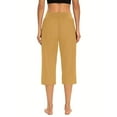 thumbnail image 6 of RPVATI Capri Pants for Women, Summer Casual Pull On Womens Capris with Pockets, Women's Casual Pants & Capris, Ladies Capris Khaki XXL, 6 of 7