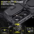 thumbnail image 4 of for Samsung Galaxy S26 Case, Military Grade Shockproof Bumper Rugged Rotating Stand Ring Holder Anti-Scratch Magnetic Cover Compatible with Car Mount Case for Samsung Galaxy S26, Black, 4 of 10