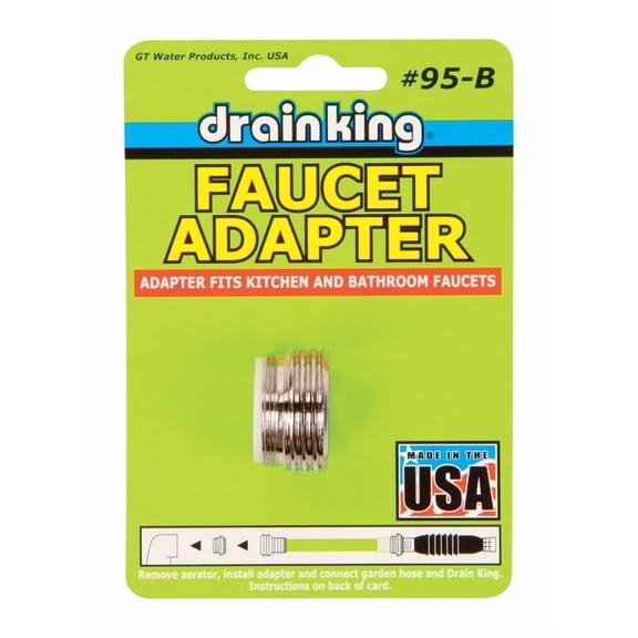 GT Water Products Drain King Universal Faucet Adapter
