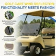 thumbnail image 5 of ZIHUI Fold Down Windshield For Golf Carts ,Folding Acrylic Tinted Windshield for 2007-2016 Yamaha G29/Drive (tawny), 5 of 7