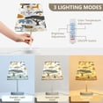 thumbnail image 4 of Wild Animals and Tree Desk Lamp LED Table Nightstand Lamps with 3 Color Temperatures for Home Bedroom Living Room Decor 6x11, 4 of 8