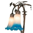 thumbnail image 4 of 58" High Pink/Blue Tiffany Pond Lily 3 Light Floor Lamp, 4 of 7