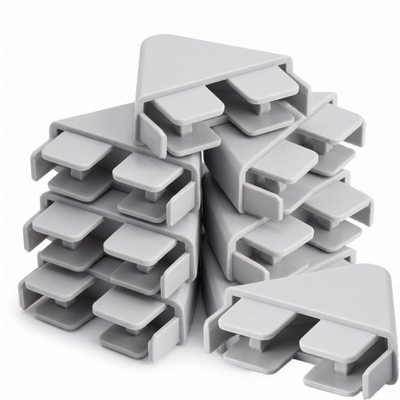 BlinkLLX Vinyl Picket Fence Post Caps Pointed Style Weather-Resistant Vinyl 8-Count 7/8" x 3"