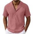 thumbnail image 1 of Top Casual Suelto de Lino de Color Sólido para Deporte Y Vacaciones Al Mar, 1 of 6
