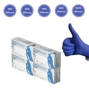 TRICARE Medical Nitrile Exam Gloves, Large, Case of 1000, Blue, Latex Free, Powder Free, 4.7 Mil
