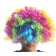 thumbnail image 2 of Peluca de payaso afro rizada, estilo años 70, disfraz unisex., 2 of 3