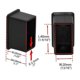 thumbnail image 2 of 16 Pack Rectangular Pvc End Caps - Flexible Chair/table Legs 20mm X 40mm (13/16" X 1-9/16") Black, 2 of 3